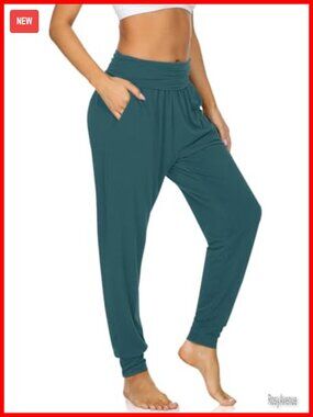Cozy Yoga Joggers with Pockets Loose Workout Sweatpants Lounge Pants